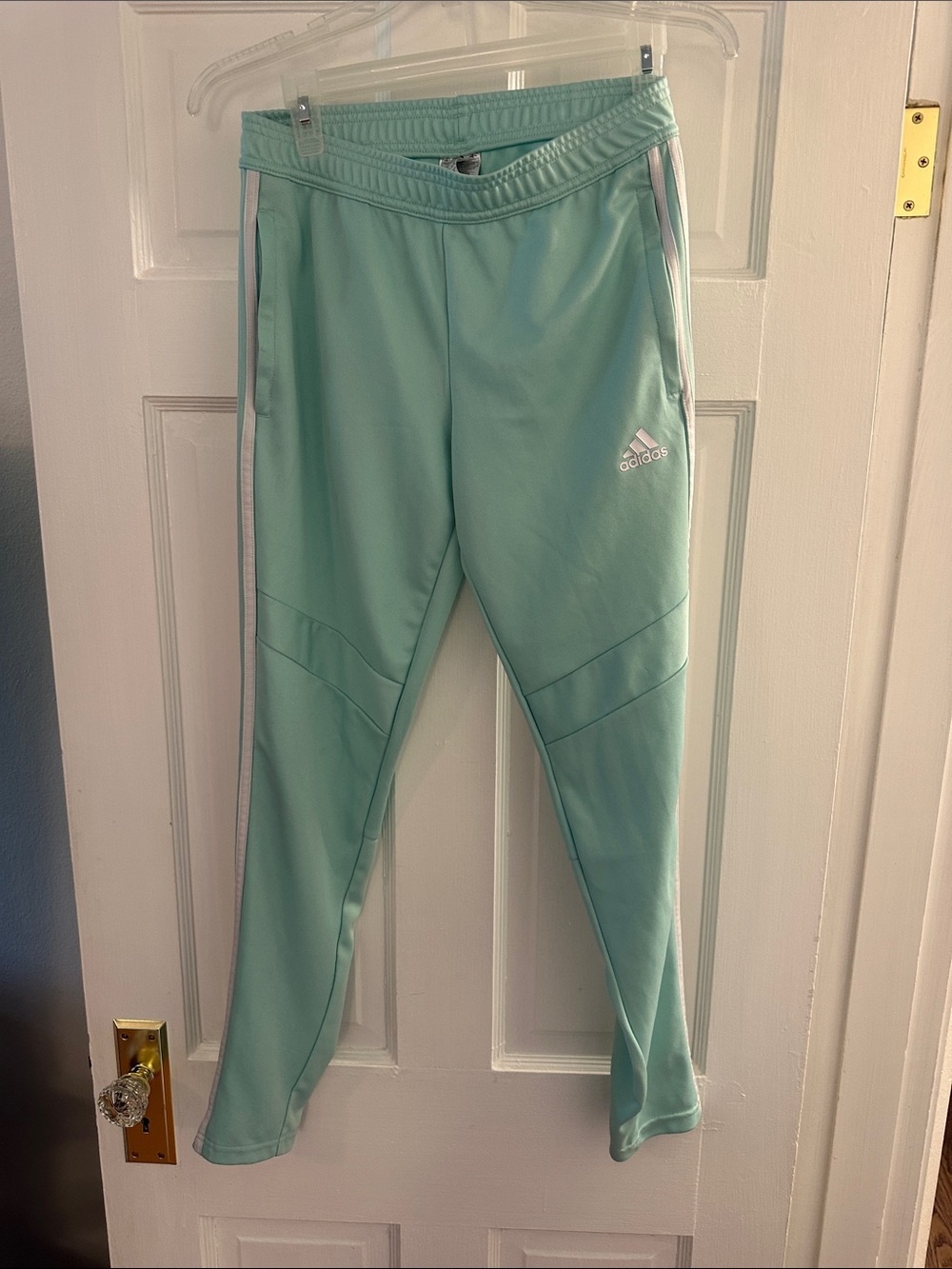 adidas Mint Track Joggers with White Stripes